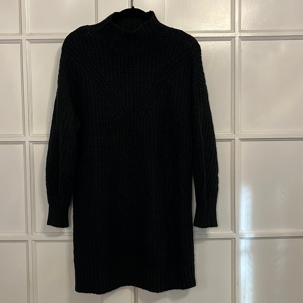 Black Old Navy Mock Neck Sweater Dress - Size S